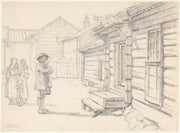 Gade I Orsa Dalarne by Wilhelm Marstrand