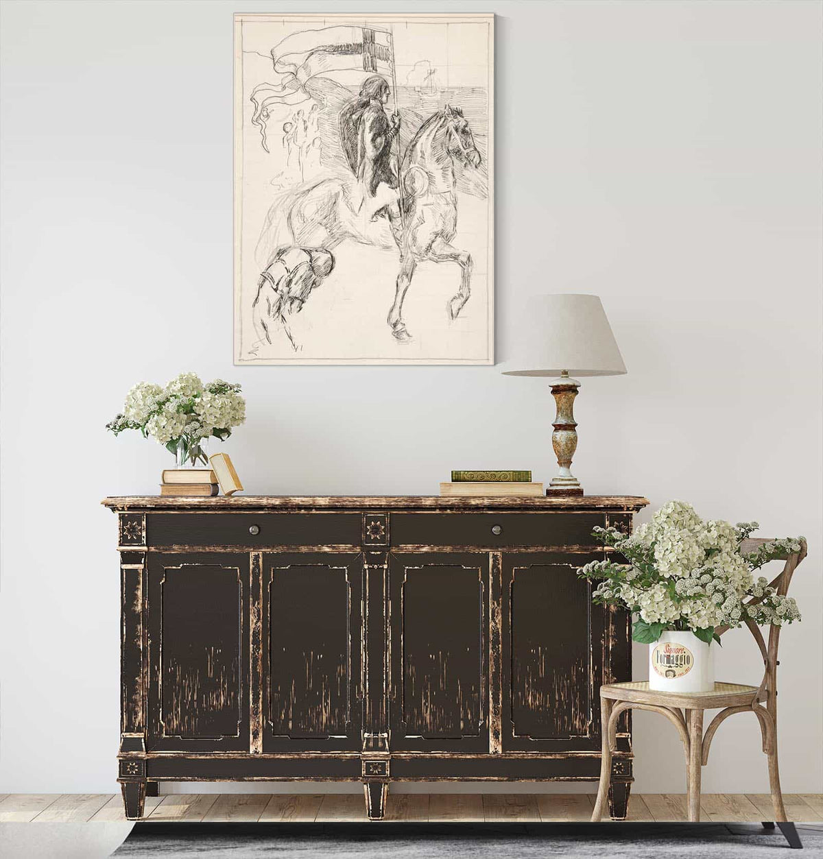 Galahad Departs Study For The Quest Of The Holy Grail by Edwin Austin Abbey