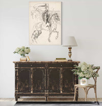 Galahad Departs Study For The Quest Of The Holy Grail by Edwin Austin Abbey