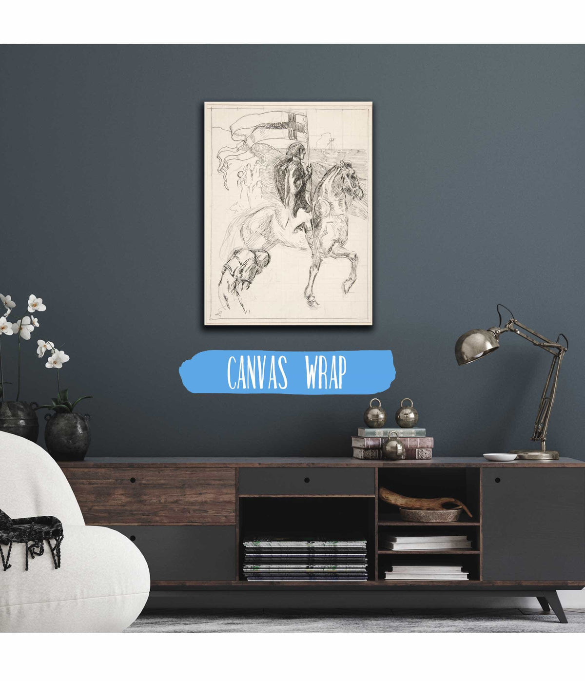 Galahad Departs Study For The Quest Of The Holy Grail by Edwin Austin Abbey