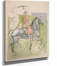 Galahad Departs Study For The Quest Of The Holy Grail by Edwin Austin Abbey