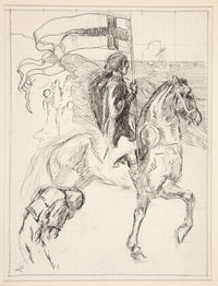 Galahad Departs Study For The Quest Of The Holy Grail by Edwin Austin Abbey