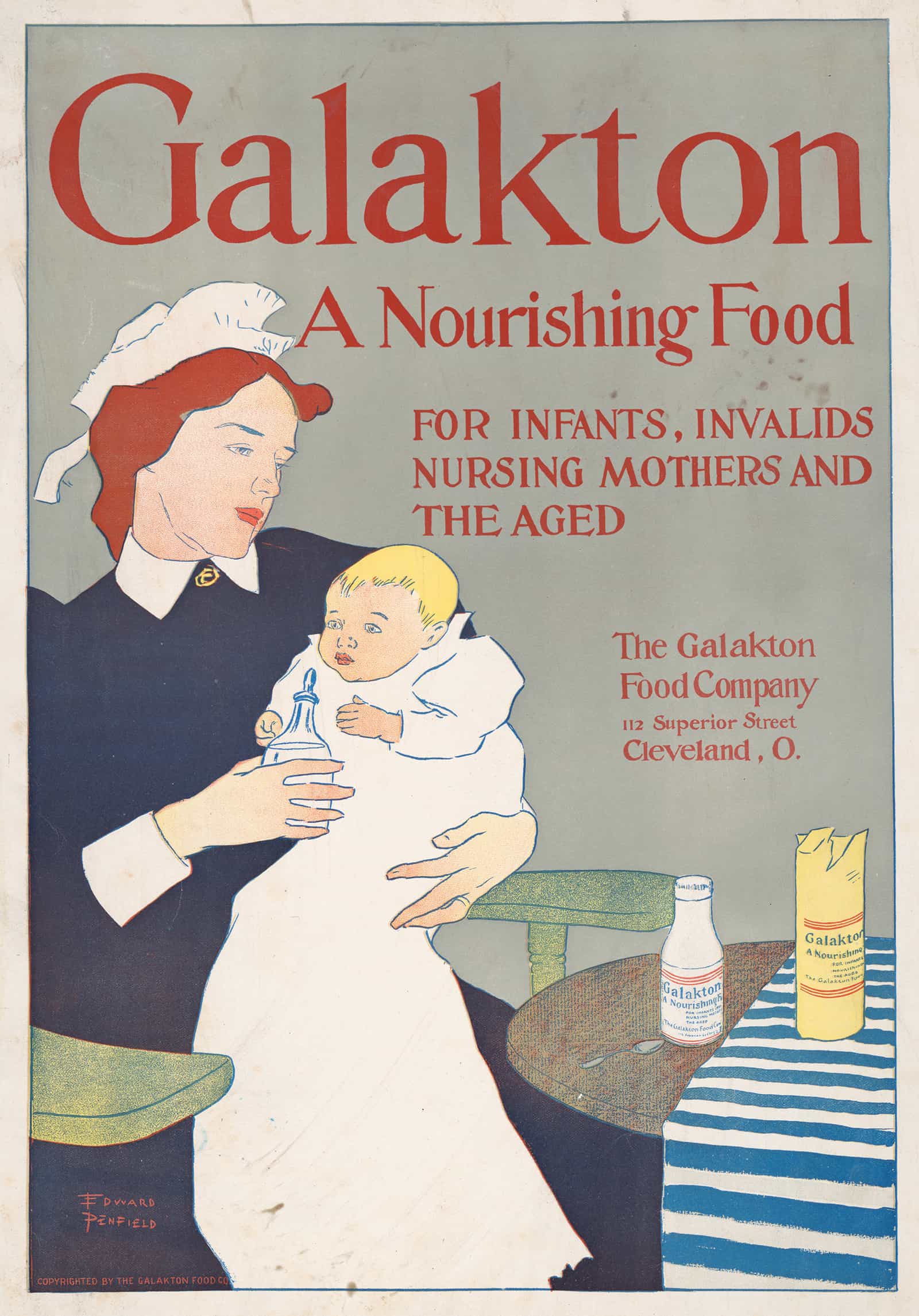 Galakton A Nourishing Food For Infants Invalids Nursing Mothers & The Aged by Edward Penfield