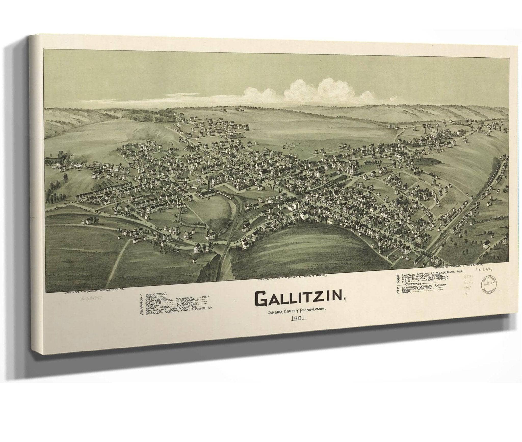 Gallitzin Cambria County Pennsylvania 1901  State Of Pennsylvania