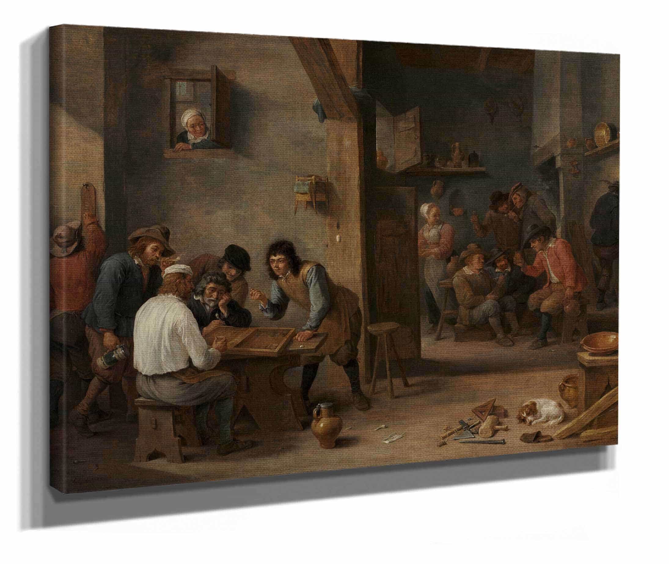 Game Of Backgammon S by David Teniers The Younger