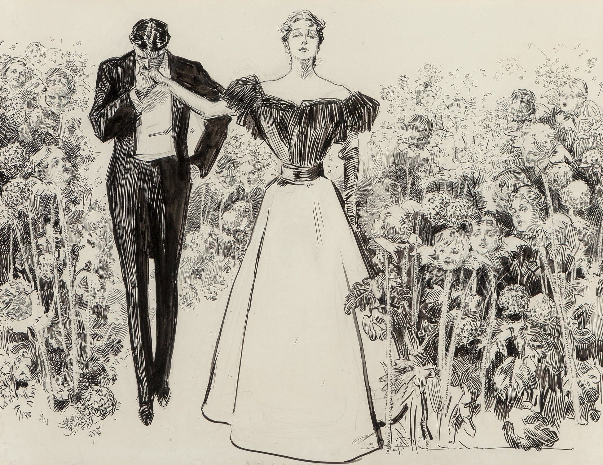 Garden Of Youth by Charles Dana Gibson