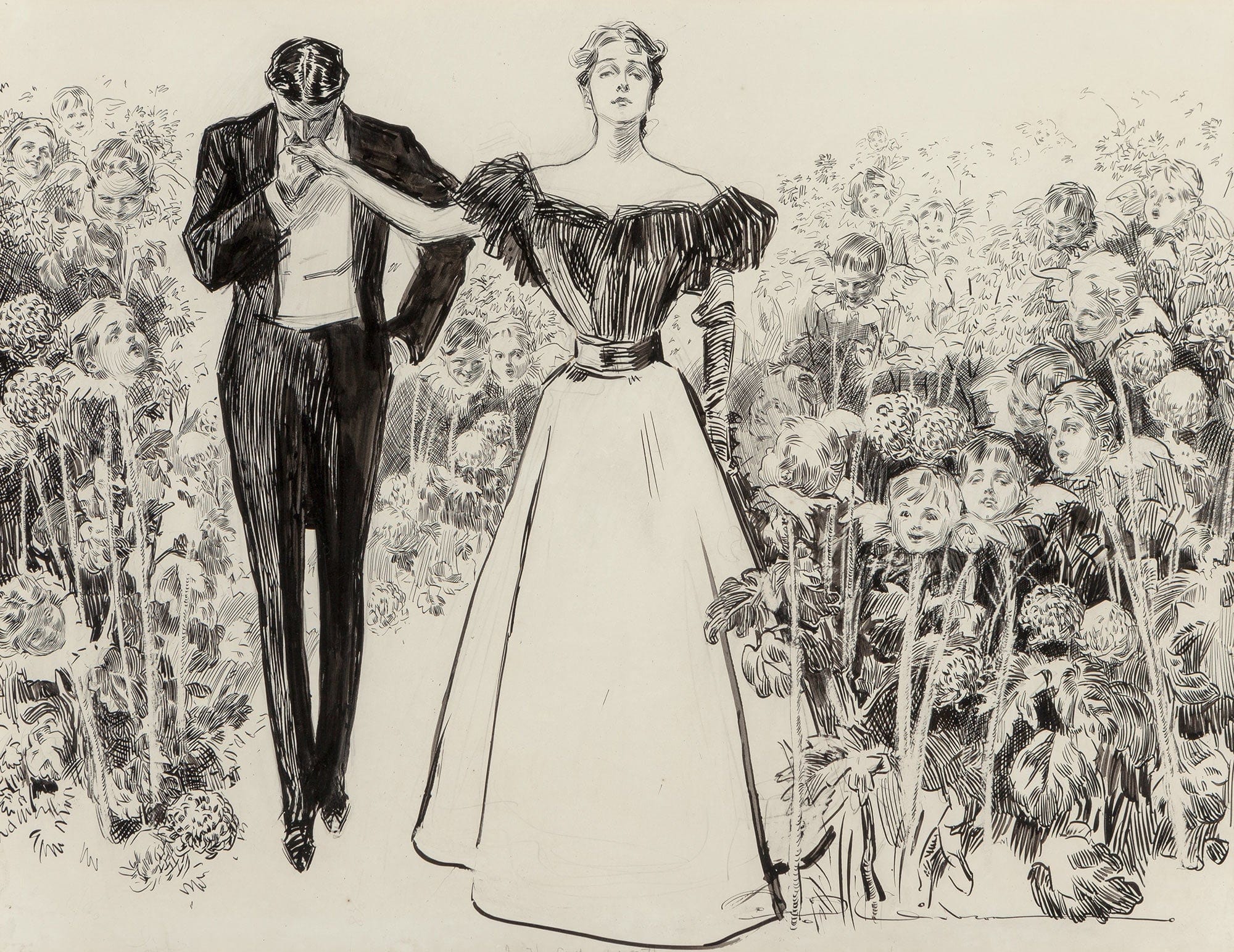 Garden Of Youth by Charles Dana Gibson