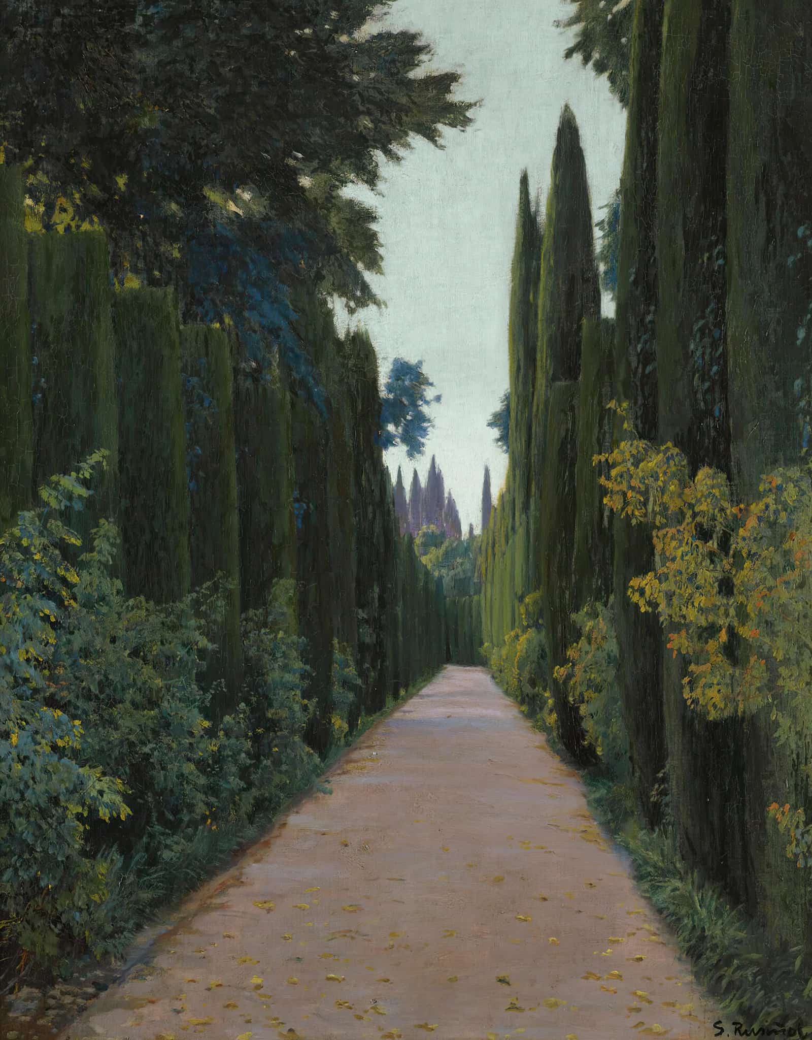 Gardens Of The Generalife Granada by Santiago Rusinol