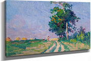 Gardien Et Son Troupeau Sur Le Chemin Aux Environs De Moulineaux by Maximilien Luce