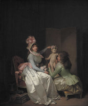 Garlanding The Statuette Of Cupid by Louis Leopold Boilly