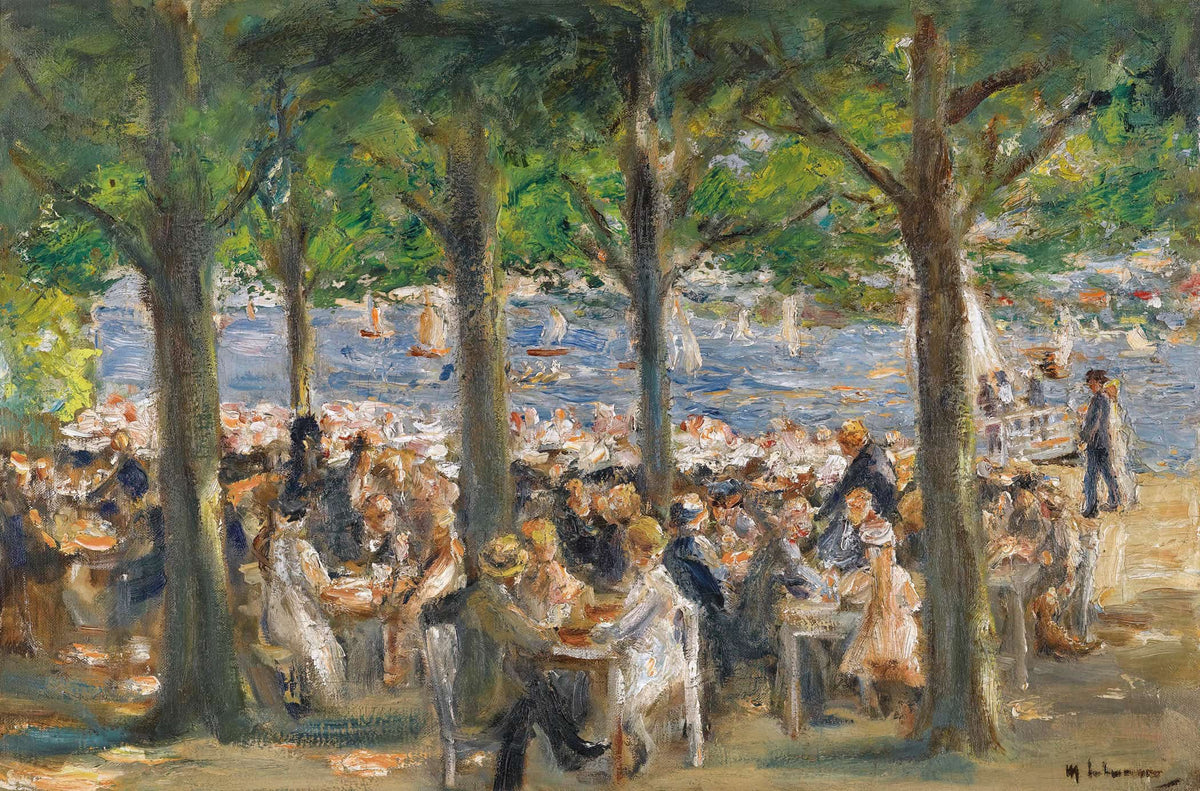 Gartenlokal An Der Havel Unter Baumen Beer Garden Near The Havel Under Trees by Max Liebermann