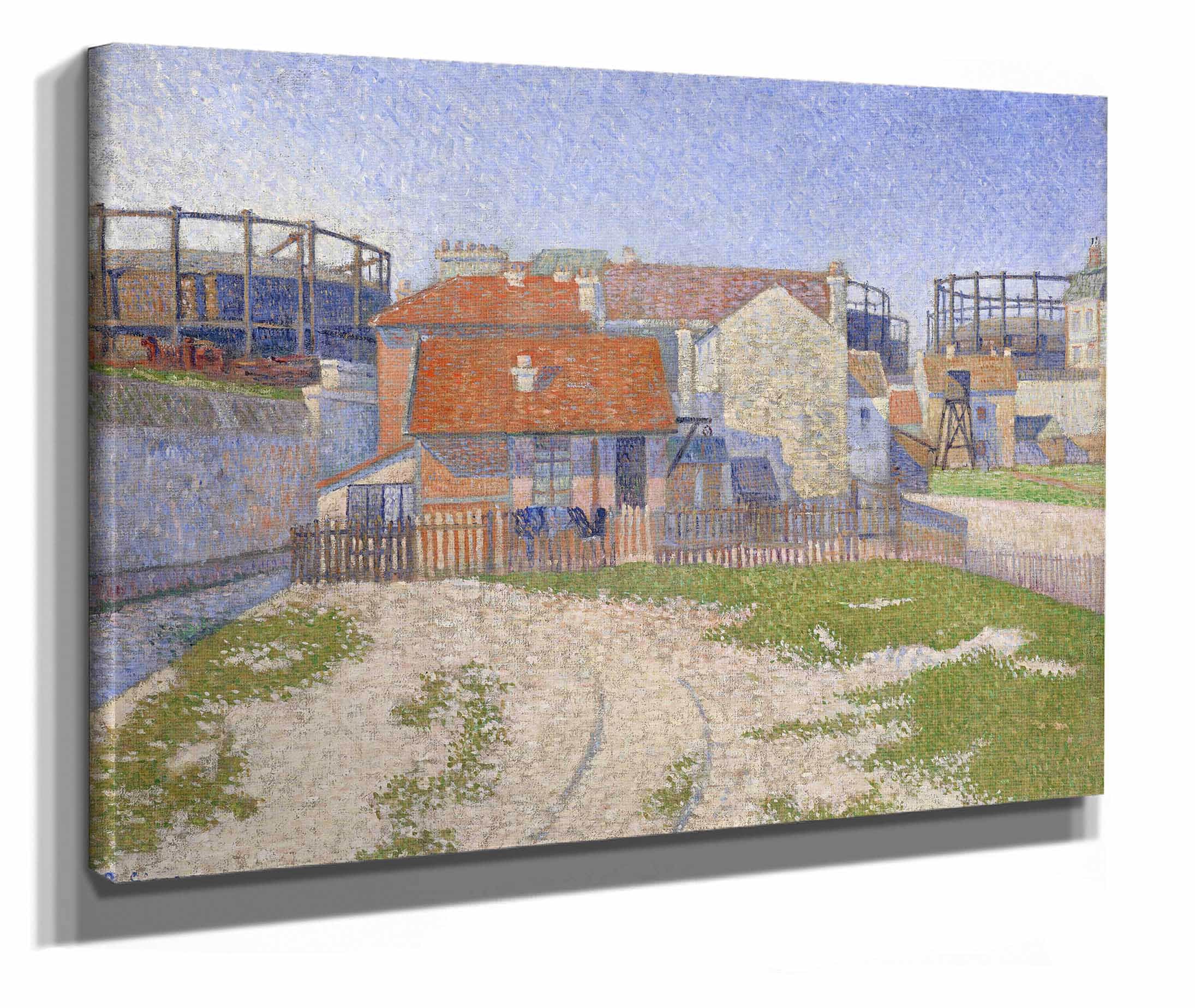 Gasometers At Clichy by Paul Signac