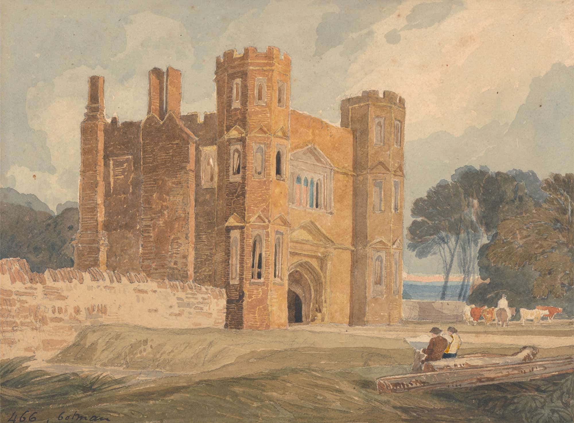 Gate Way Saint Marys Wiggenhall Norfolk by John Sell Cotman