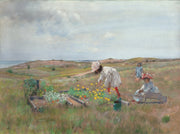 Gathering Flowers Shinnecock Long Island by William Merritt Chase