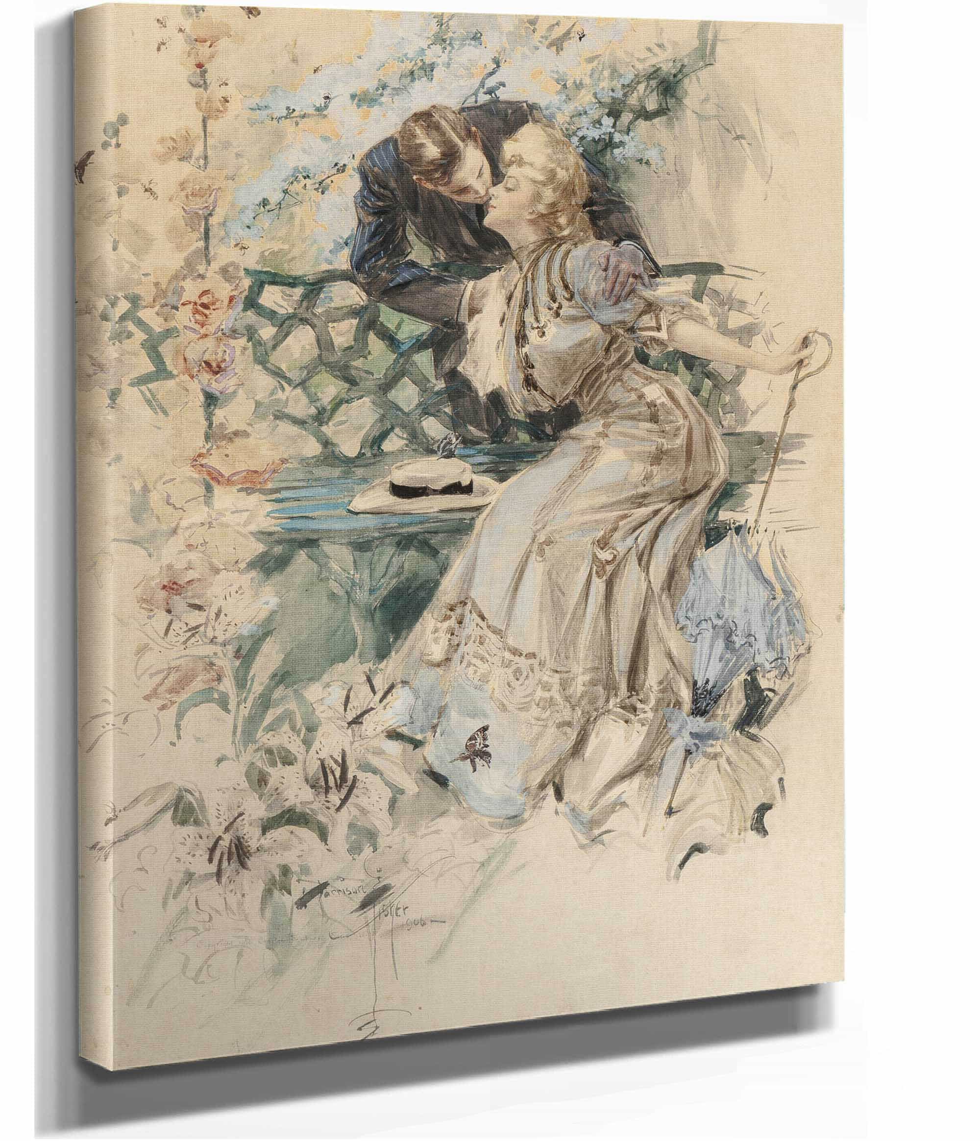Gathering Honey by Harrison Fisher