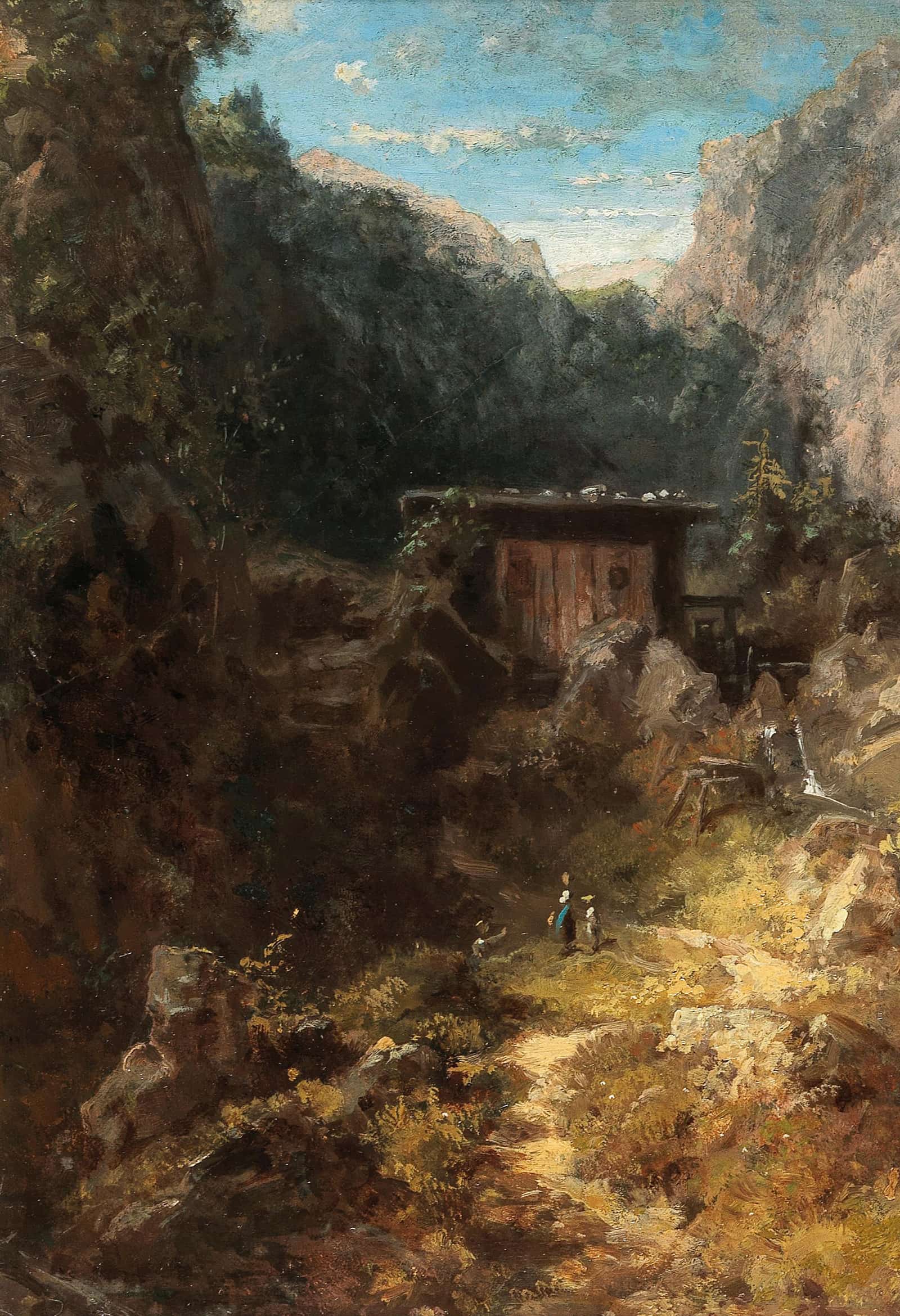 Gebirgsmuhle by Carl Spitzweg