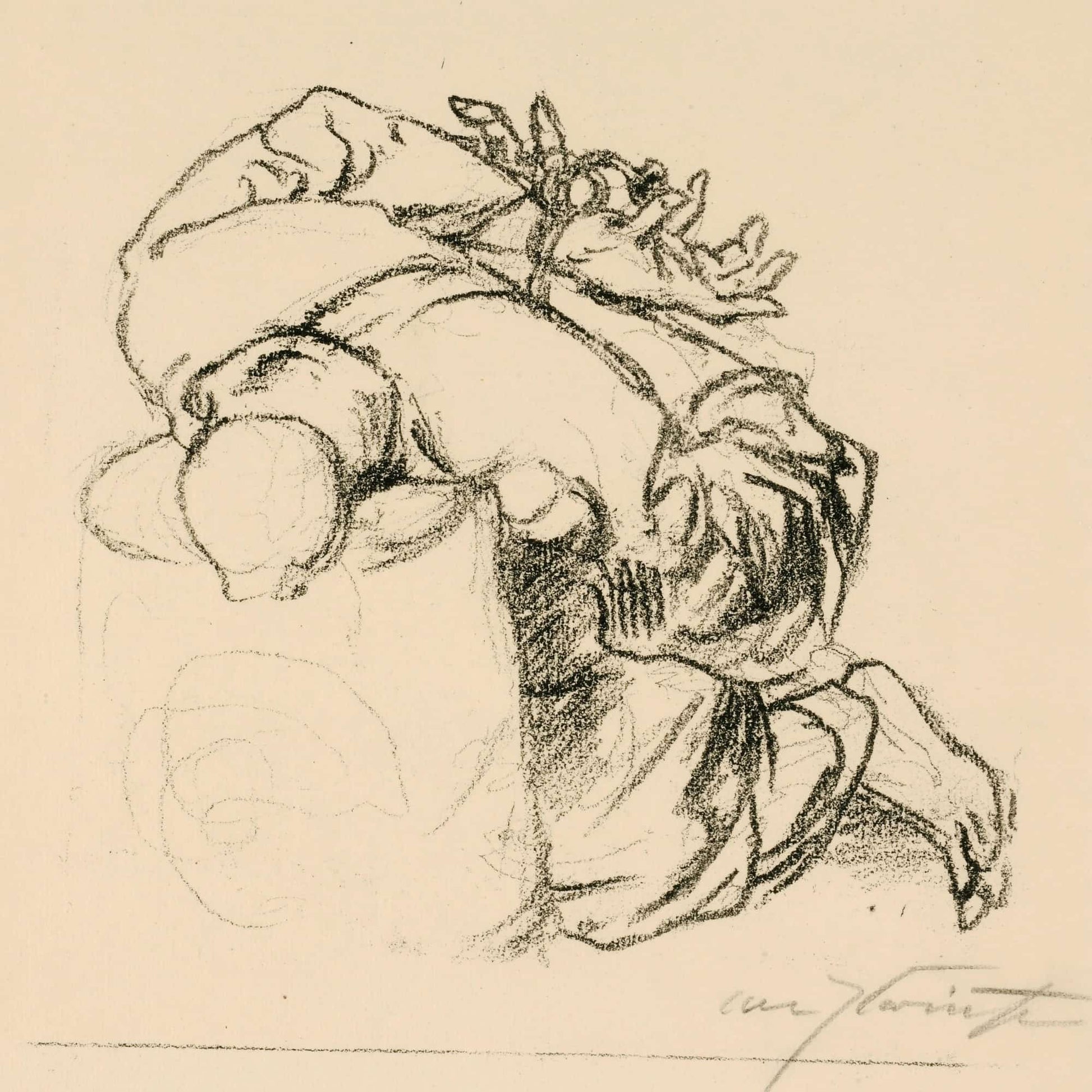 Gefesselte Figur Ev. Isaak by Lovis Corinth