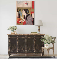 Geisha Blackening Teeth At Pm by Tsukioka Yoshitoshi