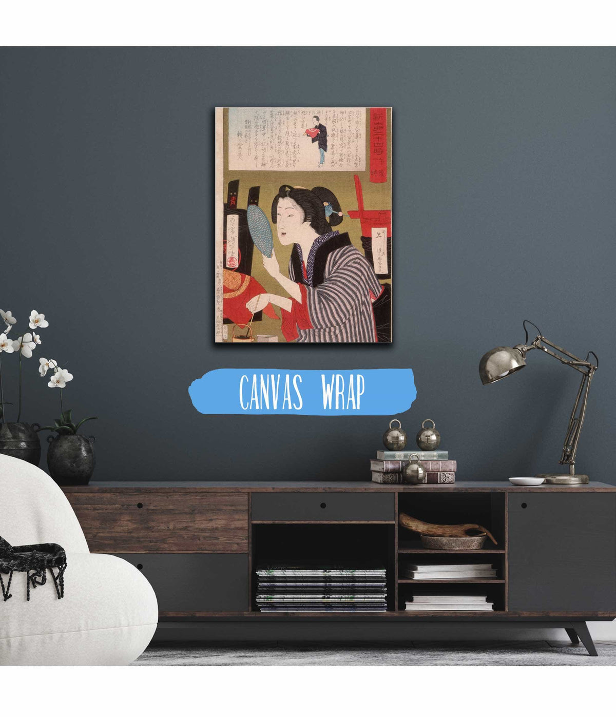 Geisha Blackening Teeth At Pm by Tsukioka Yoshitoshi