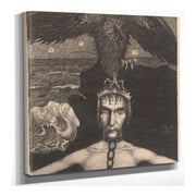 Geketende Man Met Driekoppige Roofvogel Op Het Hoofd by Richard Nicolaus Roland Holst