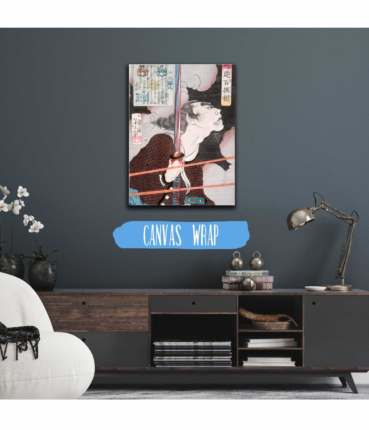 Geki Magohachi In Smoke And Rifle Fire by Tsukioka Yoshitoshi