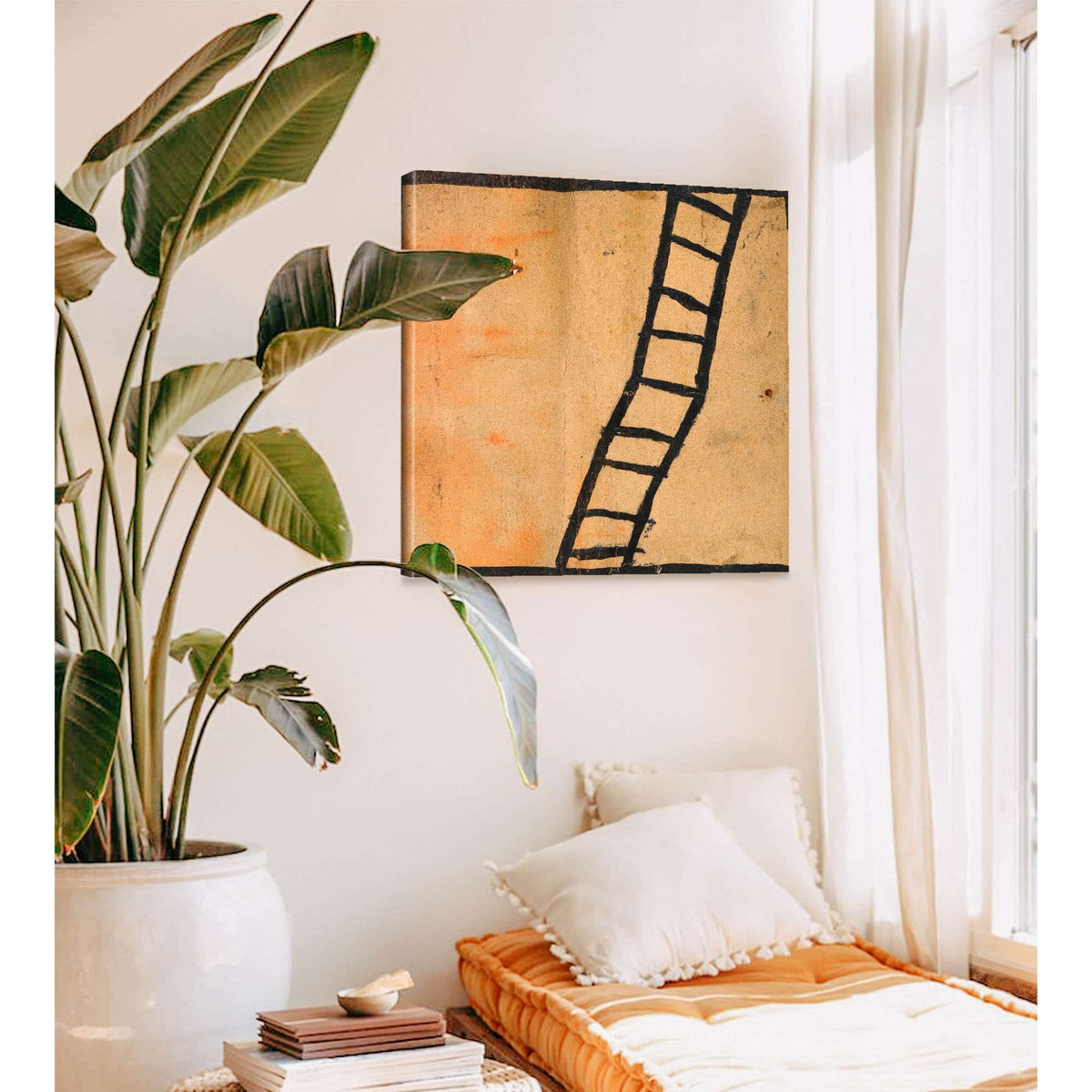 Geknickte Leiter by Egon Schiele