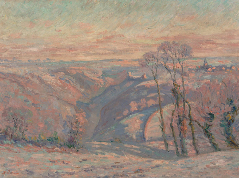 Gelee Blanche Au Village De Crozant by Armand Guillaumin