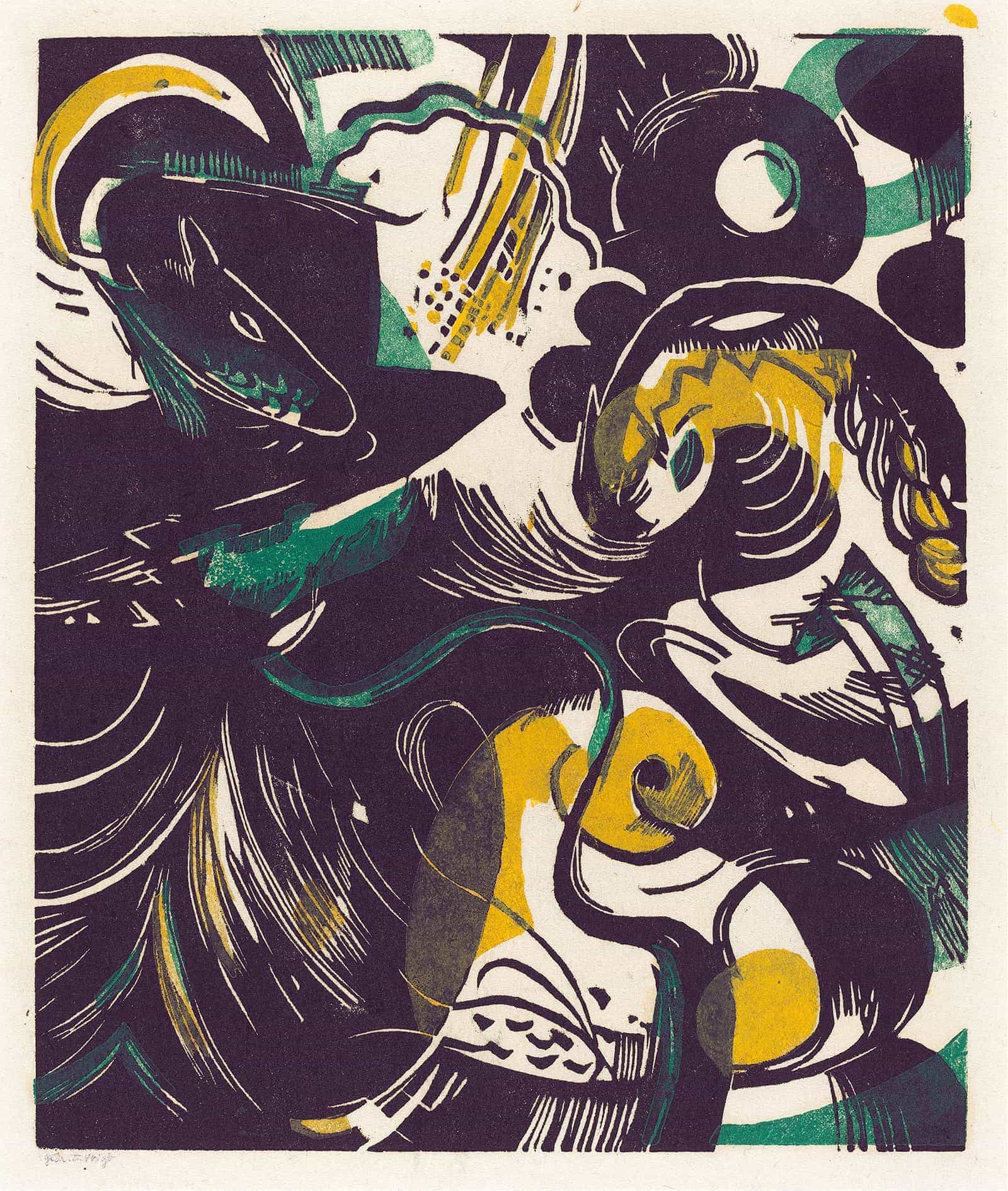 Genesis Ii Schopfungsgeschichte Ii April by Franz Marc