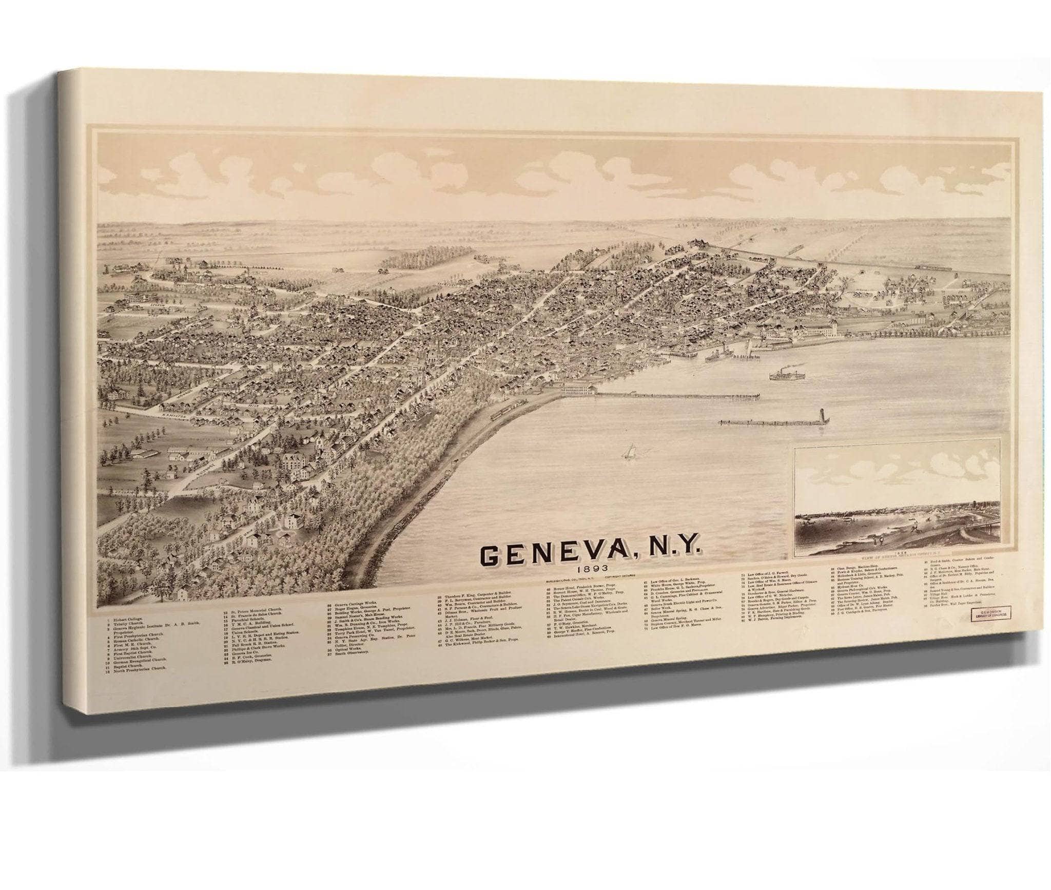 Geneva Ny 1893  State Of New York