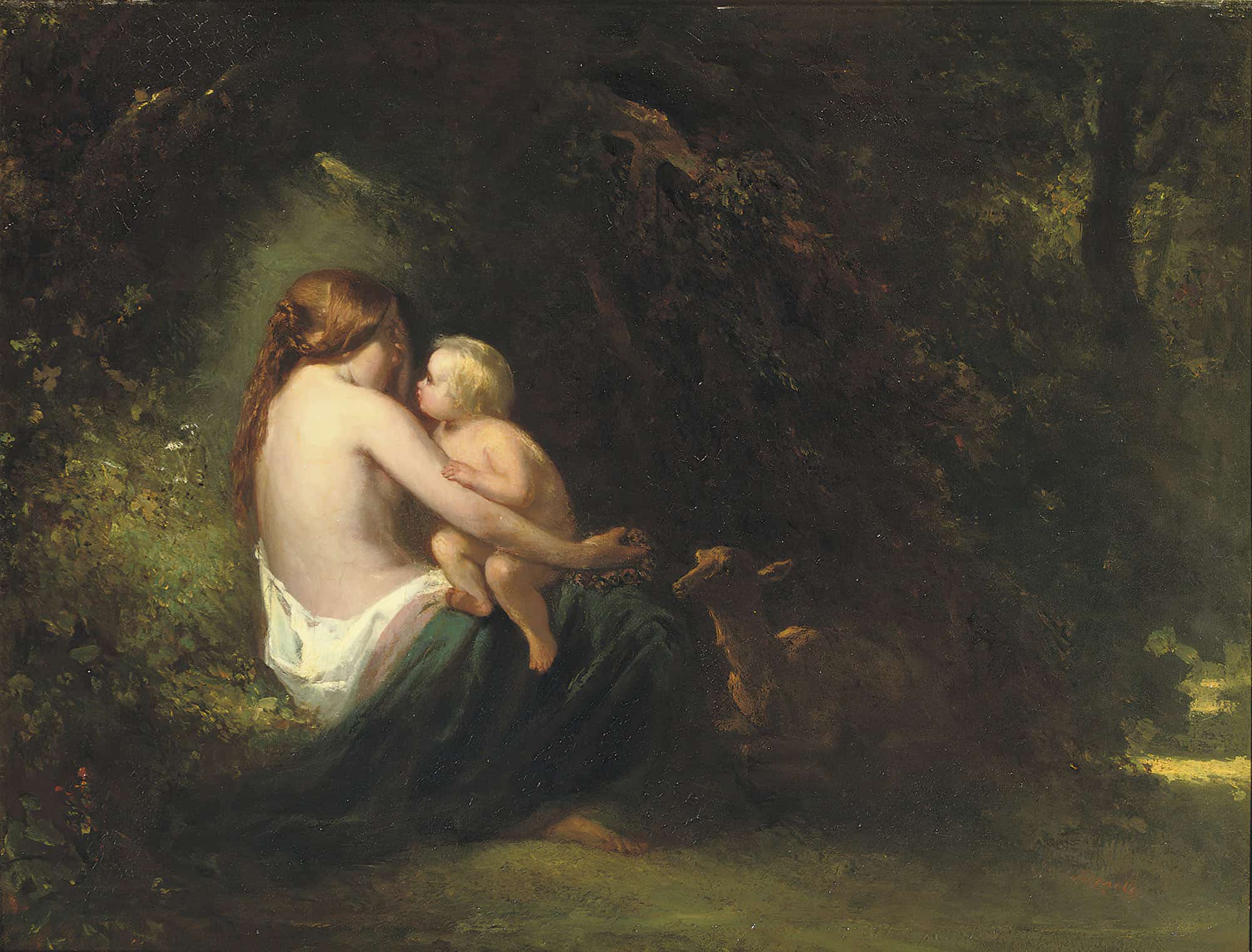 Genoveva A Legendary Beauty In The Forest by Jozef Israels