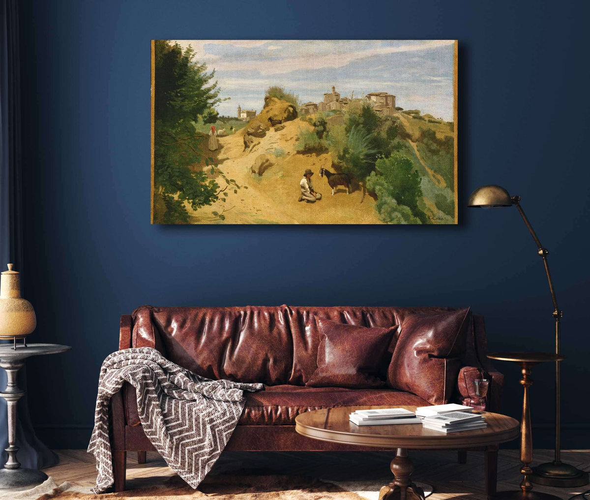 Genzano by Jean Baptiste Camille Corot