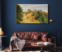 Genzano by Jean Baptiste Camille Corot