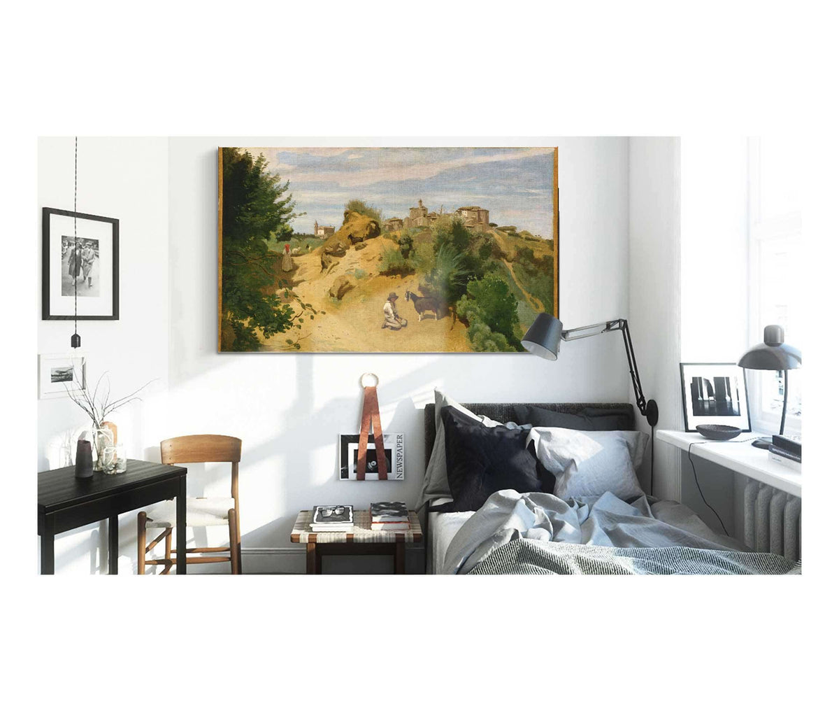 Genzano by Jean Baptiste Camille Corot