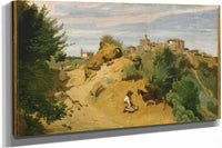 Genzano by Jean Baptiste Camille Corot