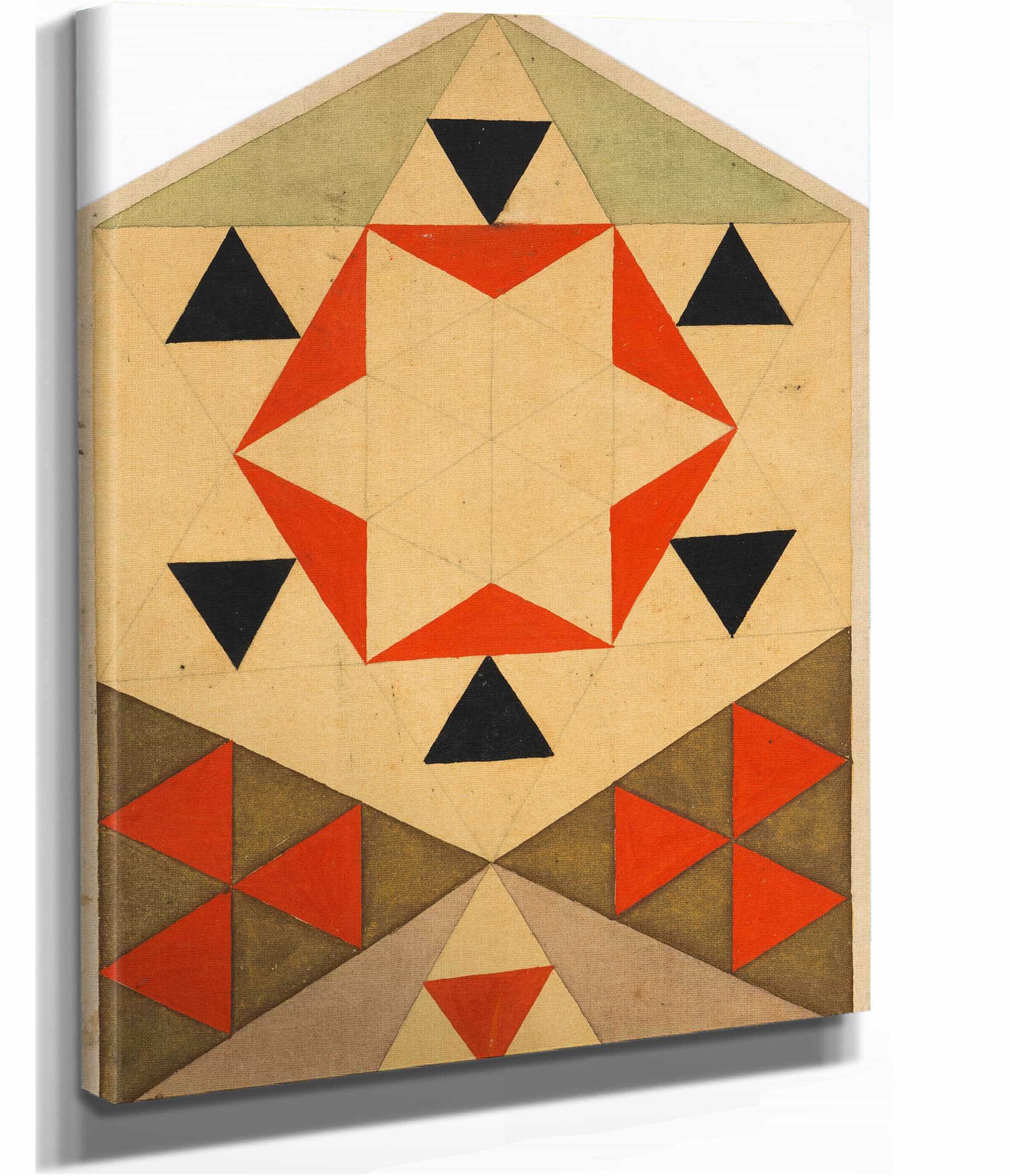Geometrische Studie Schulerarbeit by Egon Schiele