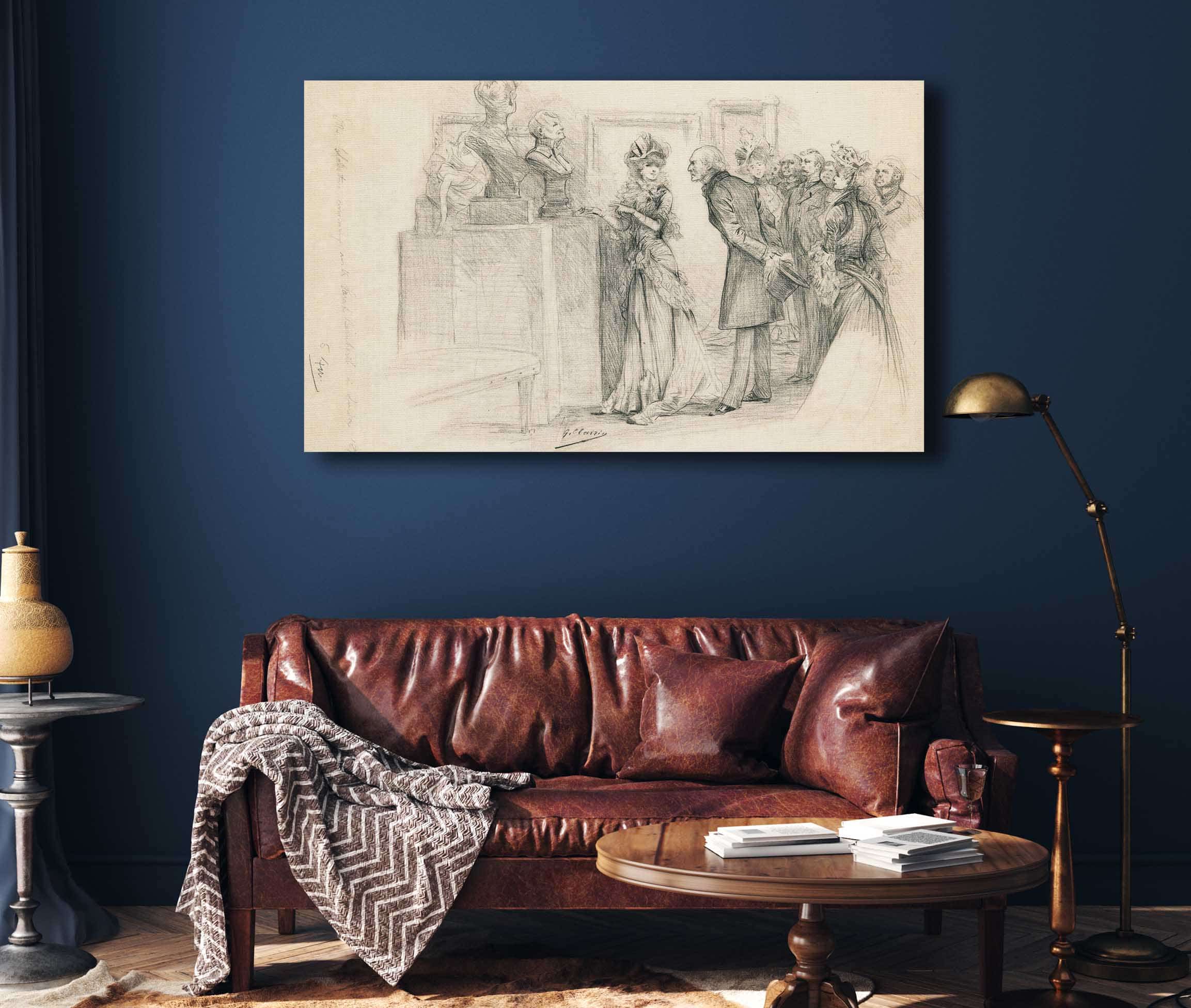 Scenes Of Sarah Bernhardts Life by Georges Jules Victor Clairin Fine Art Print