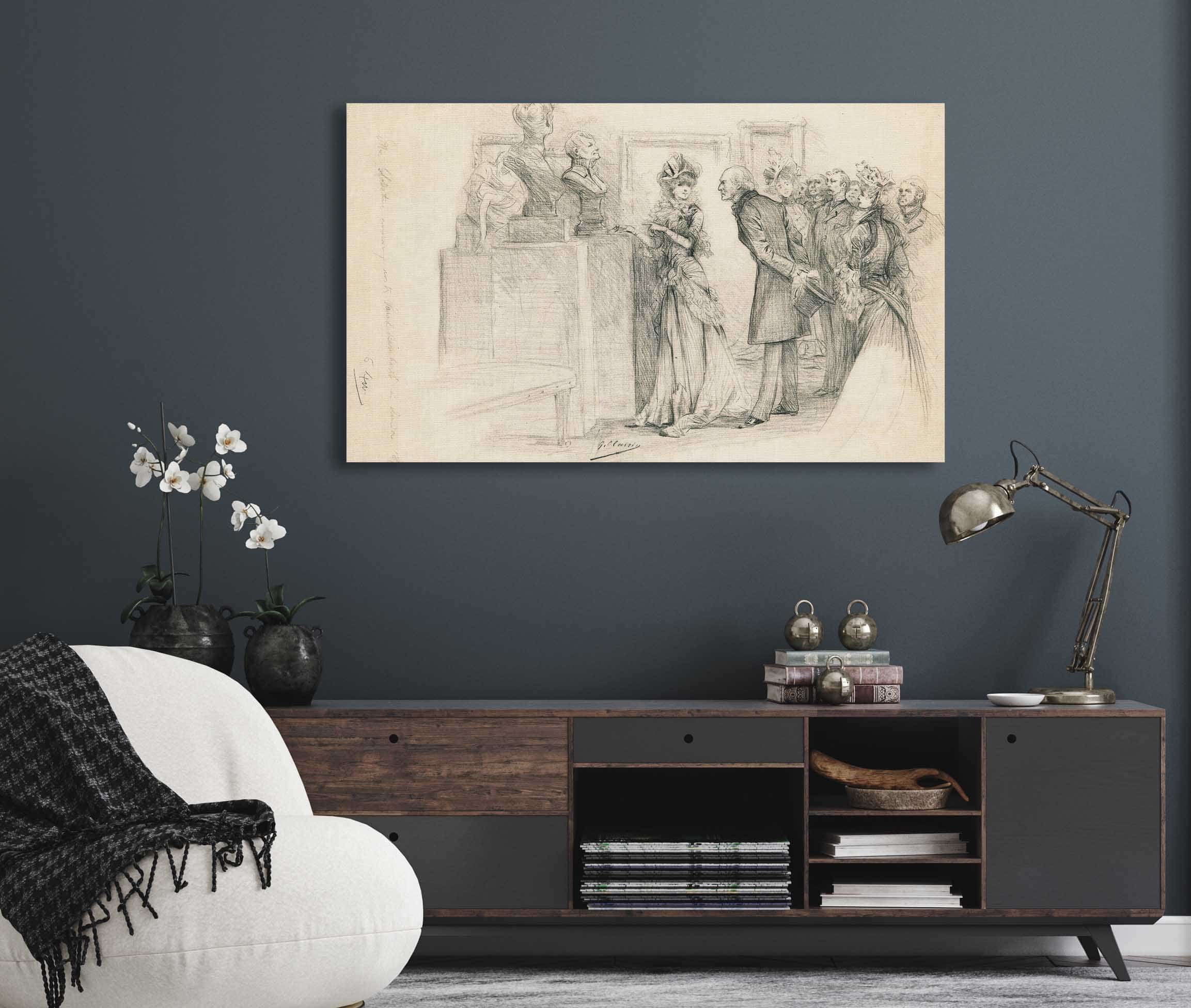 Scenes Of Sarah Bernhardts Life by Georges Jules Victor Clairin Fine Art Print