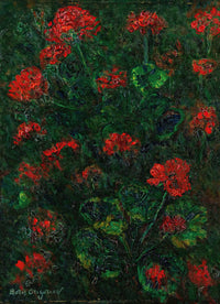 Geraniums by Boris Grigoriev