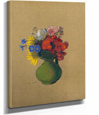 Geraniums Et Fleurs Des Champs by Odilon Redon