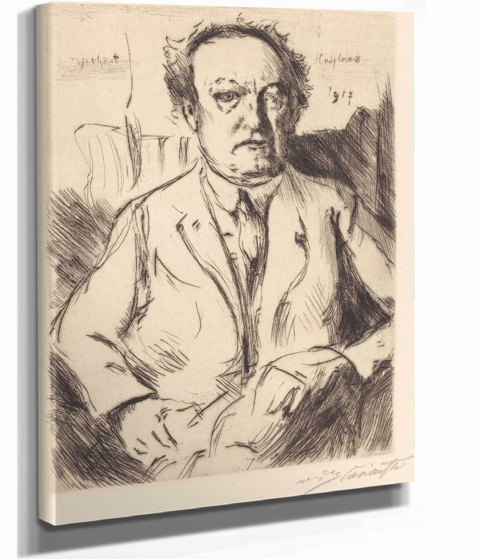 Gerhart Hauptmann by Lovis Corinth