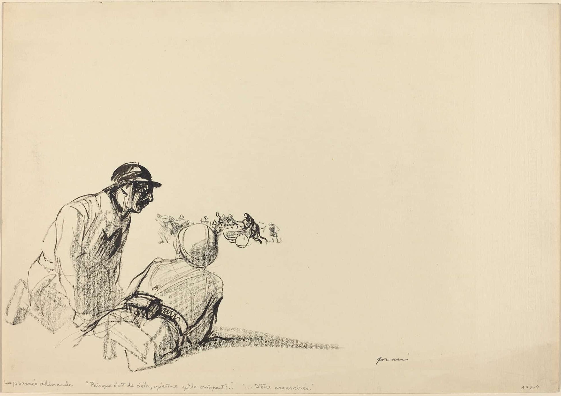 German Advance by Jean Louis Forain