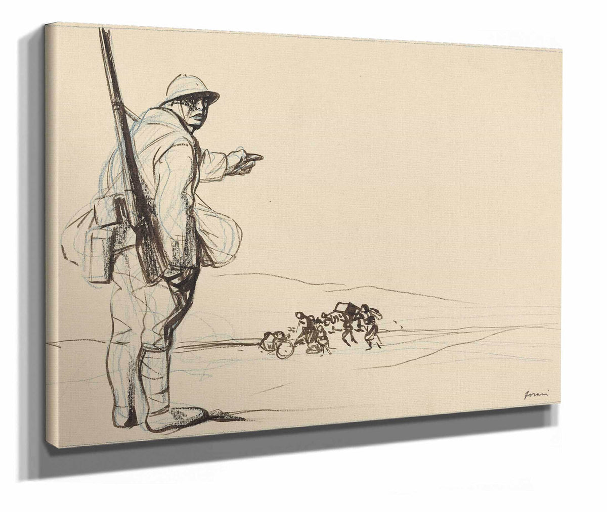 German Advance Ii by Jean Louis Forain