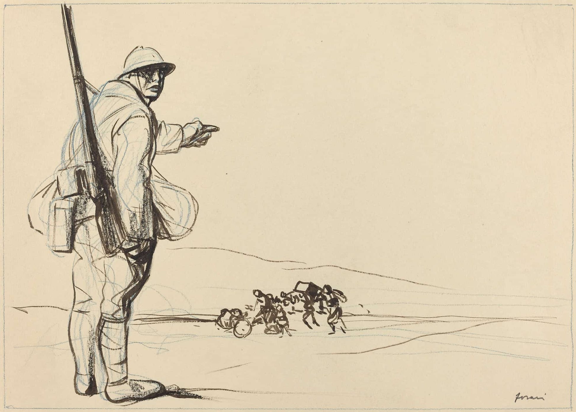 German Advance Ii by Jean Louis Forain