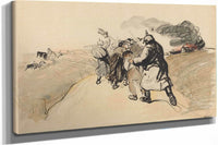 German Raid On A Village by Jean Louis Forain