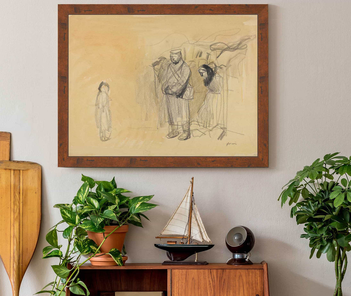 German Soldiers And French Child by Jean Louis Forain