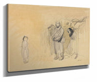 German Soldiers And French Child by Jean Louis Forain