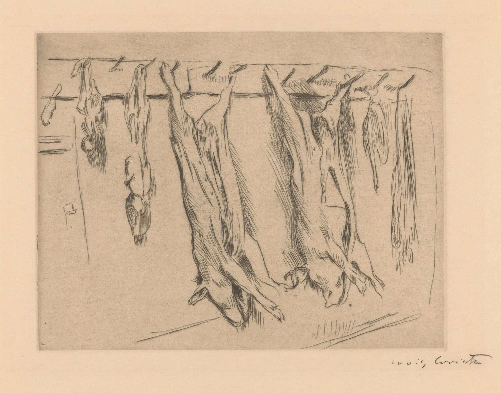 Geslachte Varkens by Lovis Corinth