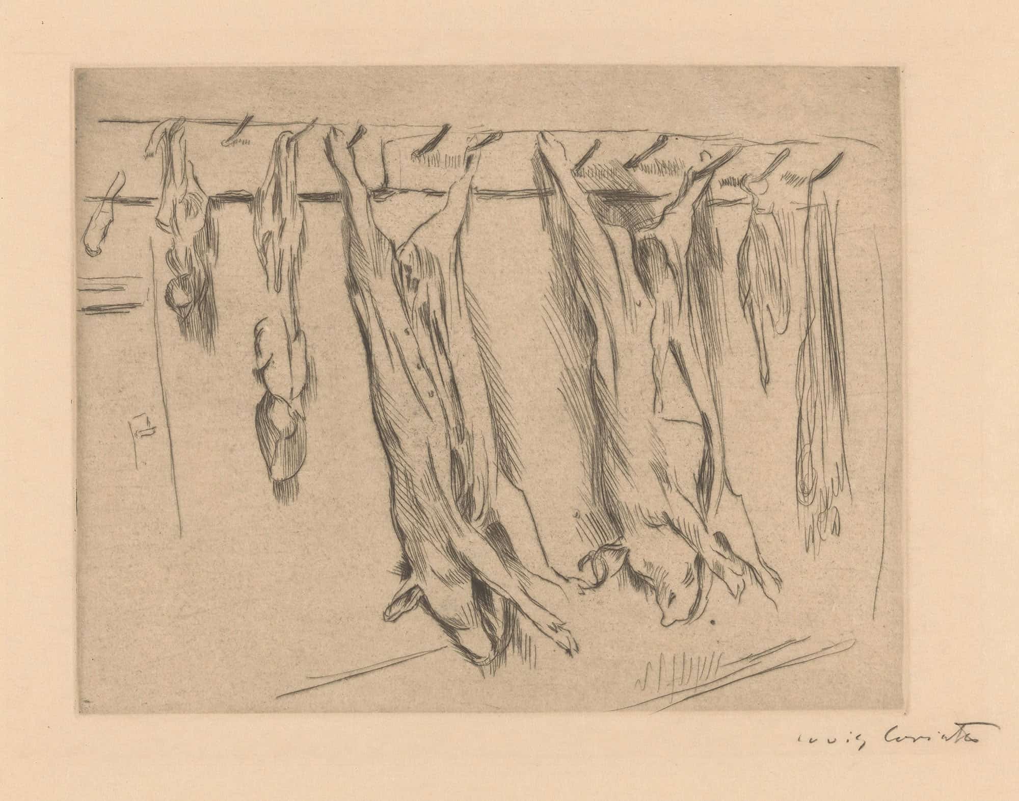 Geslachte Varkens by Lovis Corinth