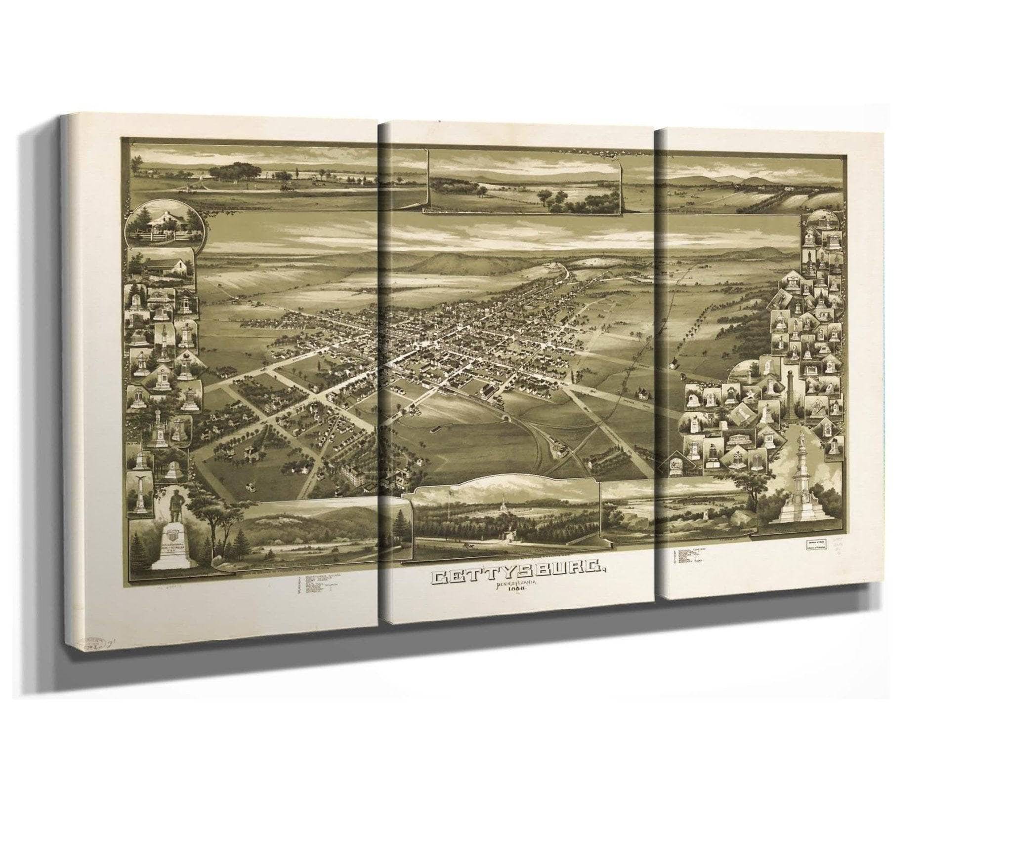 Gettysburg Pennsylvania 1888  State Of Pennsylvania