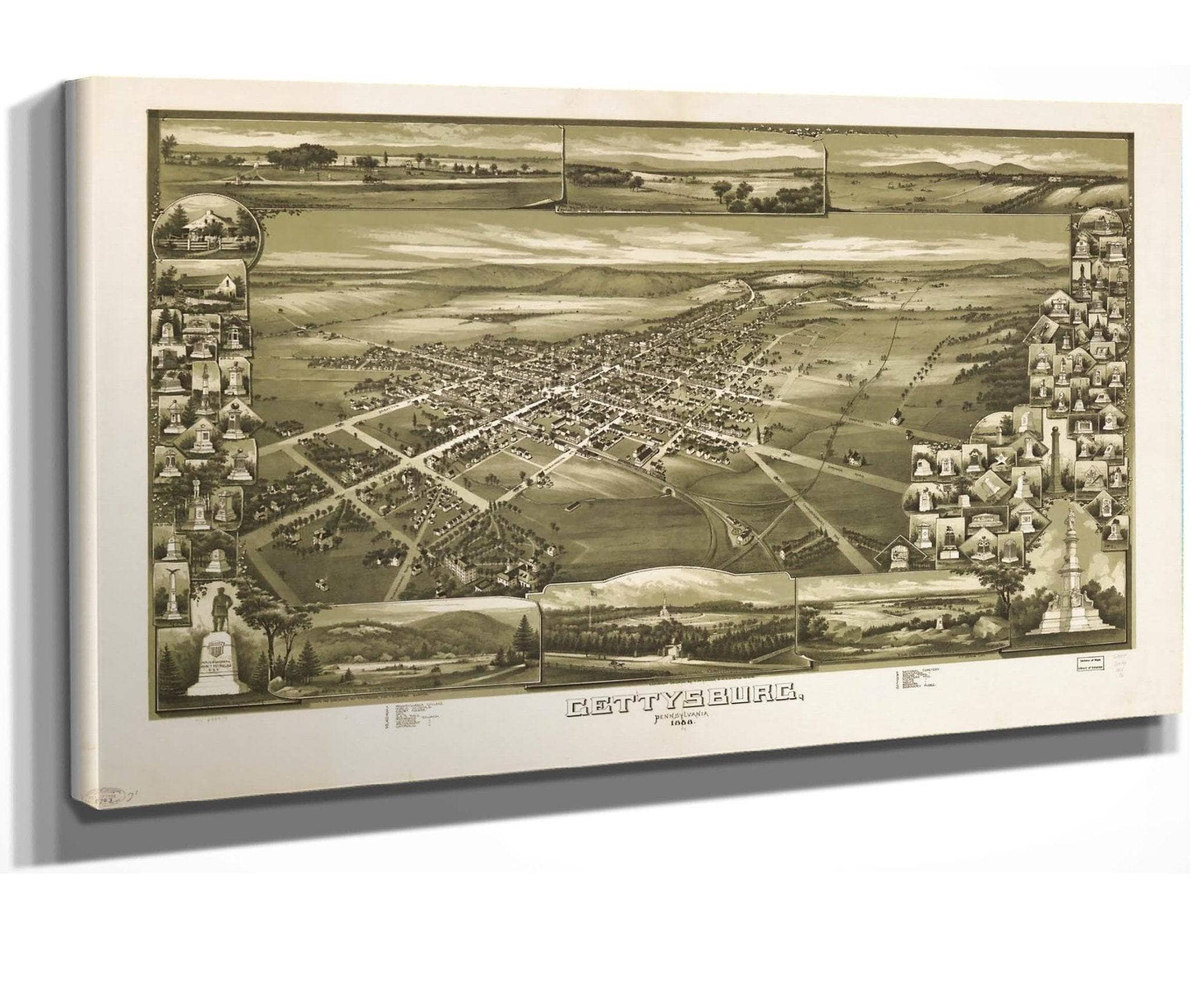 Gettysburg Pennsylvania 1888  State Of Pennsylvania